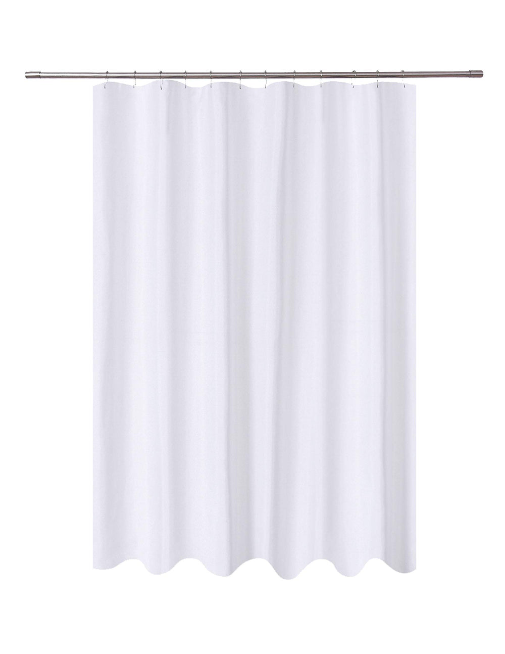 N&Y HOME cortina frontal empaquetada mostrando tamaño y color blanco, aspecto profesional