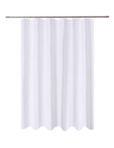 N&Y HOME cortina frontal empaquetada mostrando tamaño y color blanco, aspecto profesional