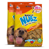 Nylabone empaque frontal mostrando 40 golosinas y beneficio dental