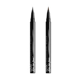 NYX PROFESSIONAL MAKEUP pack frontal mostrando dos delineadores, conveniencia y ahorro