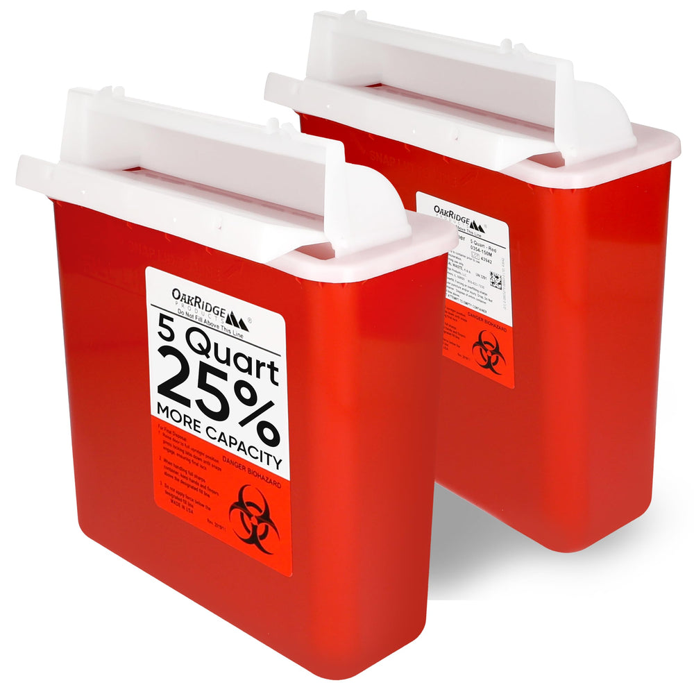 OakRidge contenedor frontal pack de 2 muestra diseño y capacidad segura