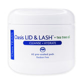 Oasis LID & LASH envase frontal con 60 toallitas, práctico para higiene diaria