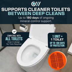 Oasis Water Technologies detalle de textura de la pastilla y liberación lenta para control mineral