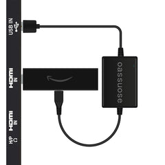 Oassuose frontal del adaptador mostrando diseño compacto y orden