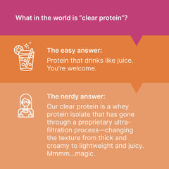 Oath Nutrition cucharada con porciones, visualiza 20 g de proteína por servicio