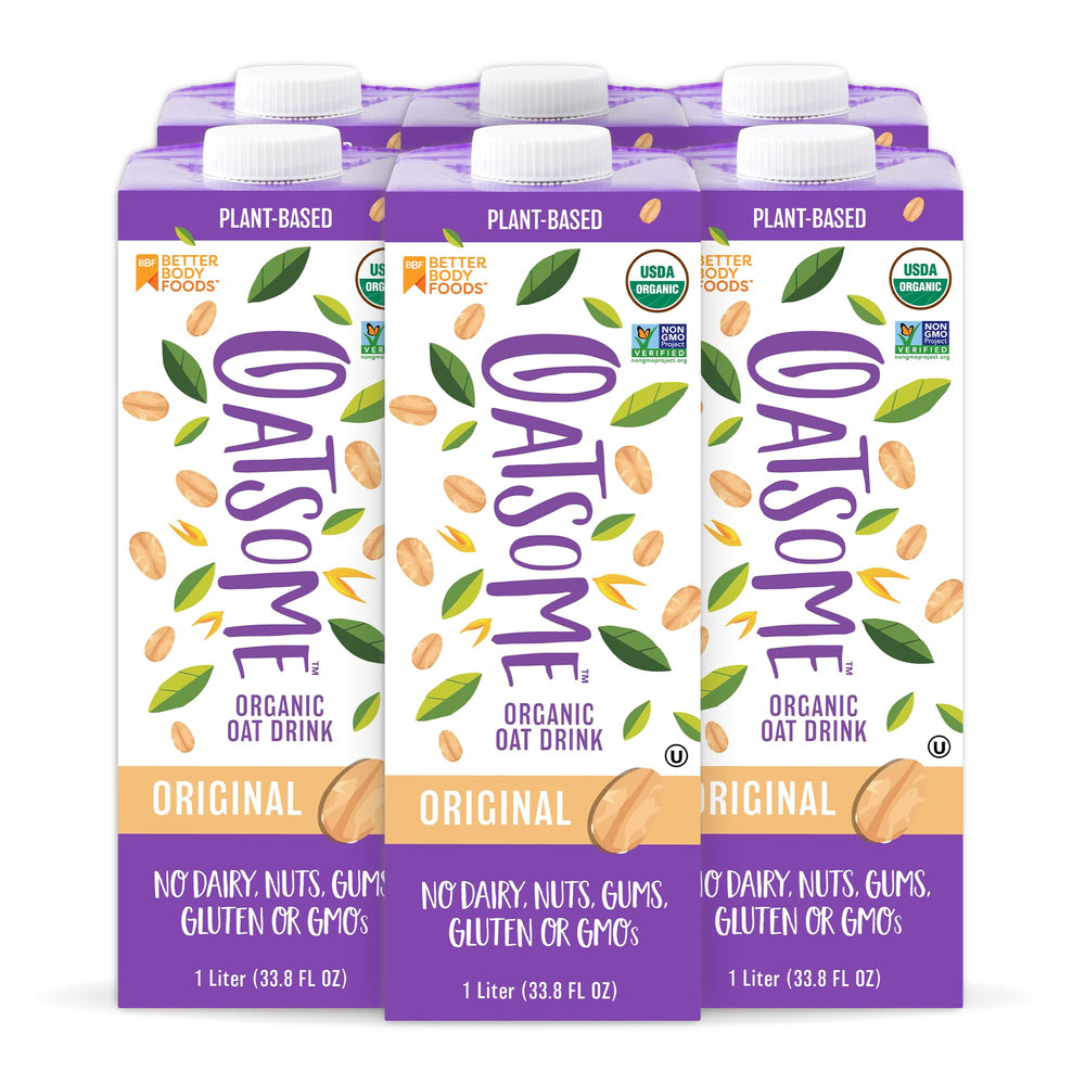 Oatsome front packaging showing brand and unsweetened benefit