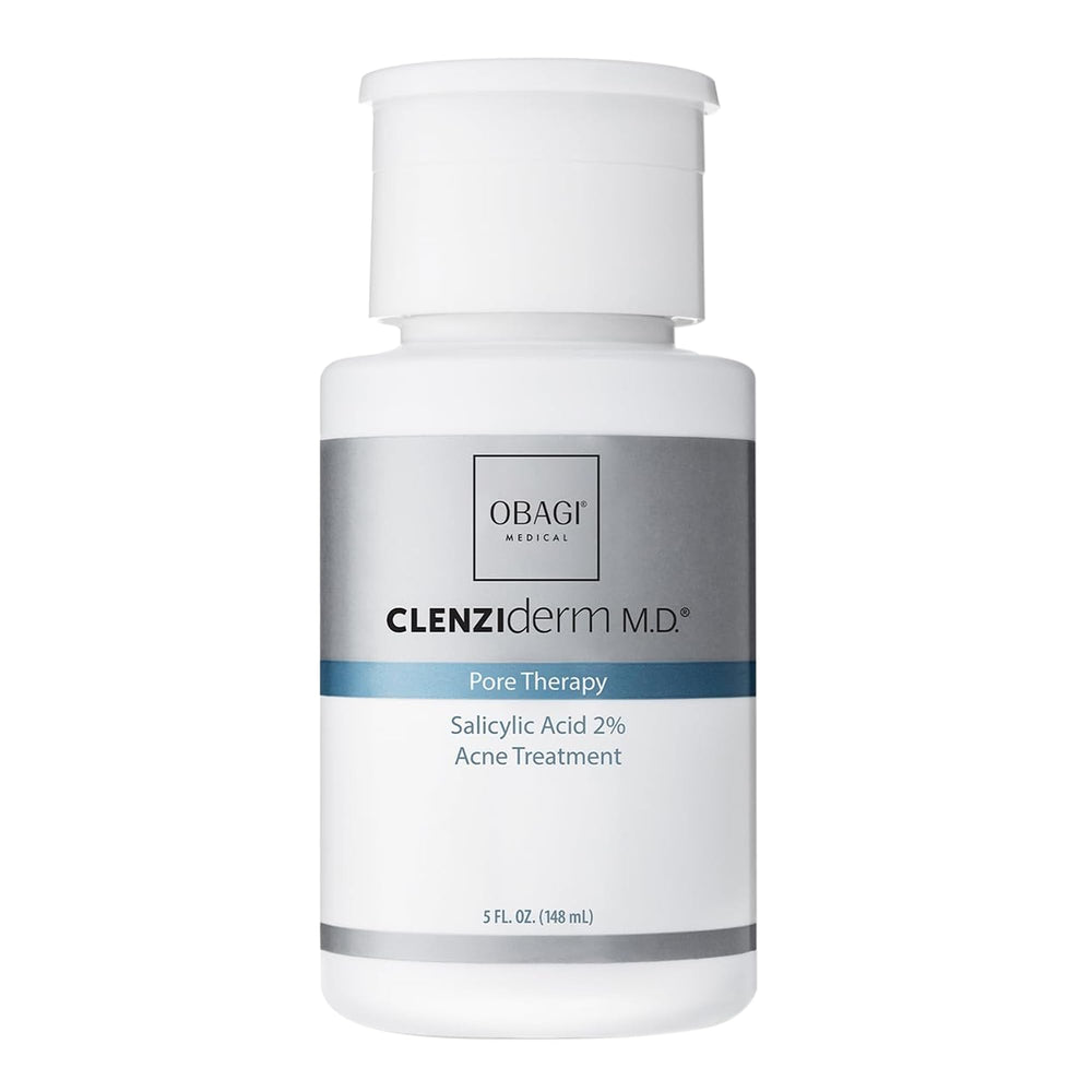 Obagi Medical botella y empaque frontal mostrando volumen y marca