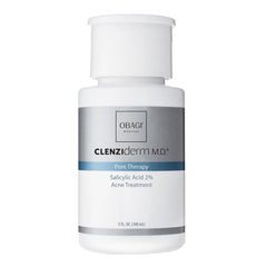 Obagi Medical botella y empaque frontal mostrando volumen y marca