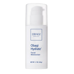 Obagi Hydrate envase frontal mostrando tamaño 1.7 oz y aspecto profesional
