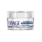 Obagi Medical frente del envase que muestra diseño y tamaño, hidratación visible