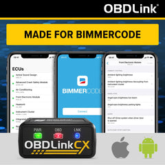 OBDLink CX detalle del conector OBD2 de la marca para conexión fiable