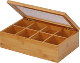 Oceanstar caja de té frontal mostrando diseño elegante y organización