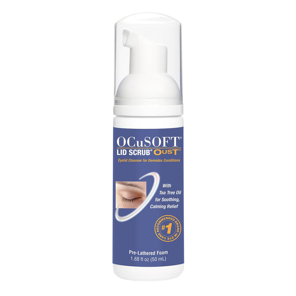 OCuSOFT frente del empaque mostrando producto y tamaño práctico