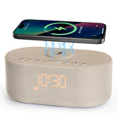 Odokee vista frontal del reloj despertador con diseño minimalista y función múltiple