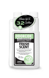 Odorcide botella frontal 16 oz mostrando etiquetado claro y beneficio de neutralizar olores