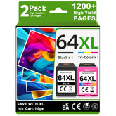 OEGGOINK pack frontal 64XL mostrando cartuchos y beneficios de ahorro