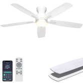 Ohniyou ventilador frontal con luz integrado, diseño minimalista y ahorro energético