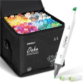 Ohuhu estuche frontal con 100 colores para cobertura amplia