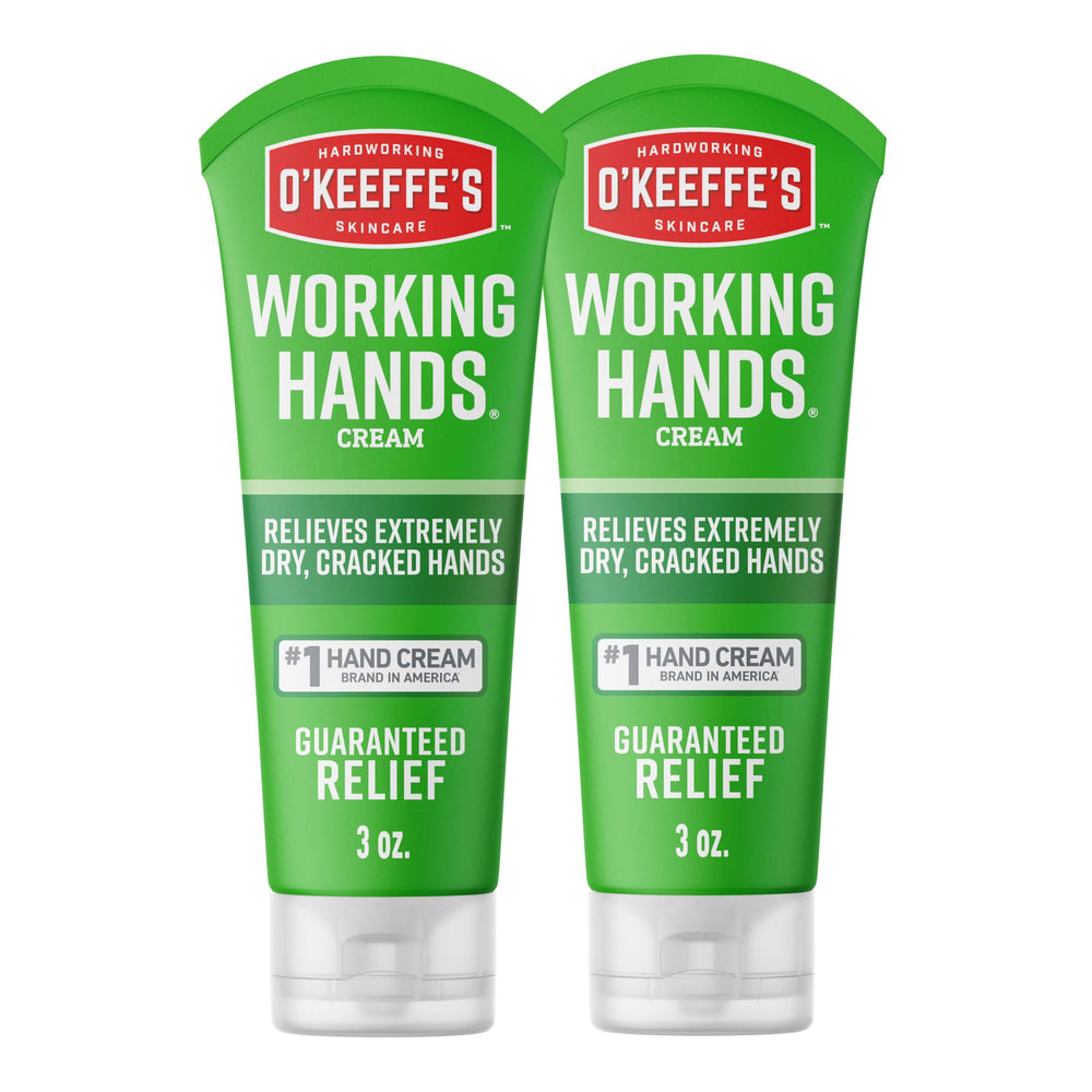 O'Keeffe's tubo frente mostrando diseño y tamaño práctico