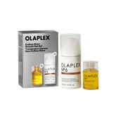 Olaplex frente del set con No.7 y No.6 mostrando elegancia y regalo