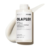 Olaplex N°.3PLUS frente del envase mostrando tamaño industrial y beneficio fortalecedor
