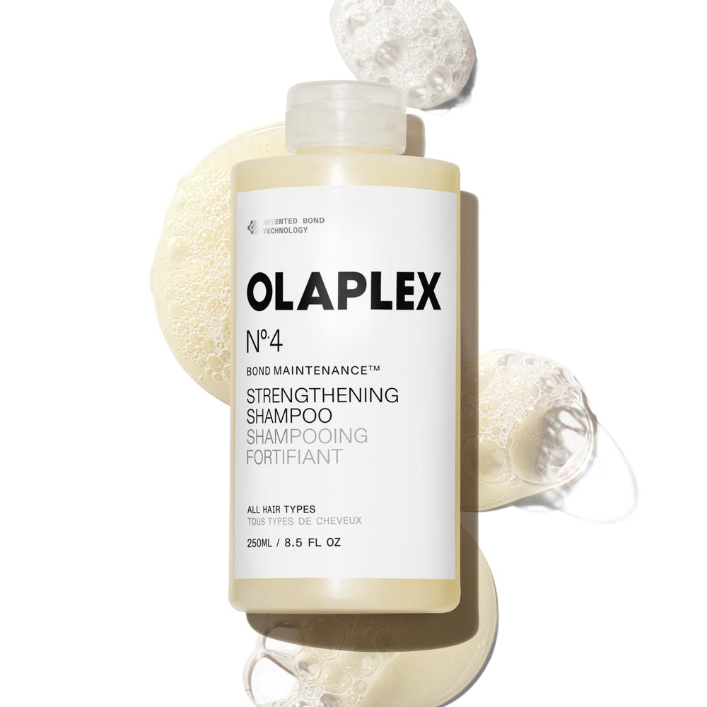 Olaplex N°.4 frontal botella 250 mL mostrando diseño y volumen