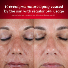Olay aplicación matutina en rostro, hidratación y protección inmediata