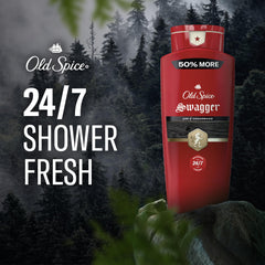 Old Spice dosificador abierto listo para aplicar con control de producto