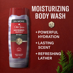 Old Spice vista lateral del bote que resalta diseño y tamaño práctico