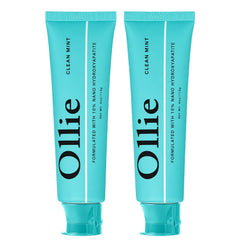 Ollie front packaging showing clean mint tube and benefits