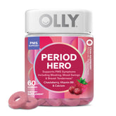 Frasco OLLY Period Hero vista frontal con etiqueta clara y cantidad visible