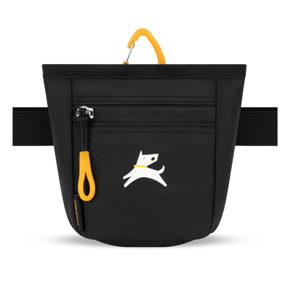 OllyDog vista frontal de la bolsa mostrando cierre magnético y acceso rápido