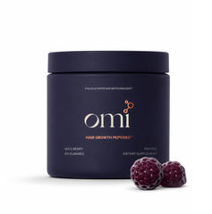 OMI envase frontal Wild Berry mostrando presentación y beneficio de rutina agradable