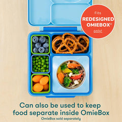 Omie OmieDip instalado dentro del OmieBox rediseñado evitando derrames