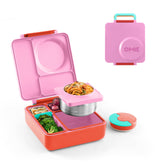Omie OmieBox vista frontal Pink Berry mostrando diseño y cierre seguros