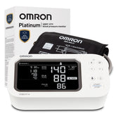 OMRON monitor Platinum frontal mostrando pantalla y diseño fácil de leer