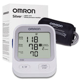 OMRON Silver vista frontal con pantalla clara y lectura precisa