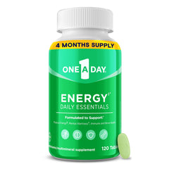 One A Day frente del empaque mostrando la caja y el beneficio de energía