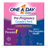 ONE A DAY pack pareja frontal mostrando envases y beneficio nutricional
