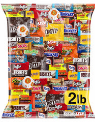 ONE CANDY WAY bolsa frontal mostrando chocolates surtidos, ideal para compartir