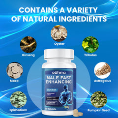 Oohma ingredientes maca y epimedium presentes para energía natural