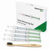 Opalescence frasco frontal mostrando las cuatro jeringas y beneficio profesional
