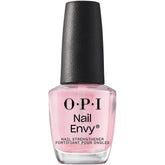 OPI Nail Envy vista frontal del envase mostrando el color rosa suave y fortaleza