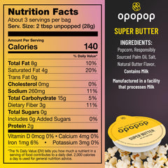 OPOPOP palomitas Super Butter primer plano muestra textura crujiente