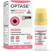 Optase envase frontal mostrando tamaño y diseño, beneficios de dosificación precisa