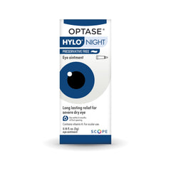 Optase HYLO Night aplicación nocturna en párpado para facilitar uso antes de dormir