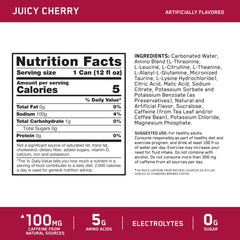 Optimum Nutrition etiqueta lateral con información nutricional clara