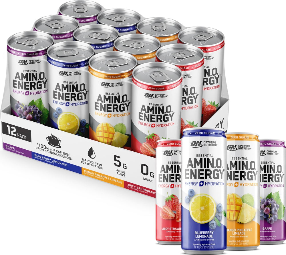 Optimum Nutrition lata frontal mostrando diseño y beneficio refrescante