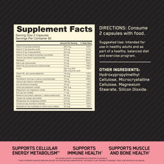 Optimum Nutrition close-up de cápsulas y textura para inspección