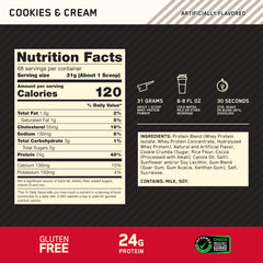Optimum Nutrition textura del polvo en cuchara fácil de disolver y mezclar
